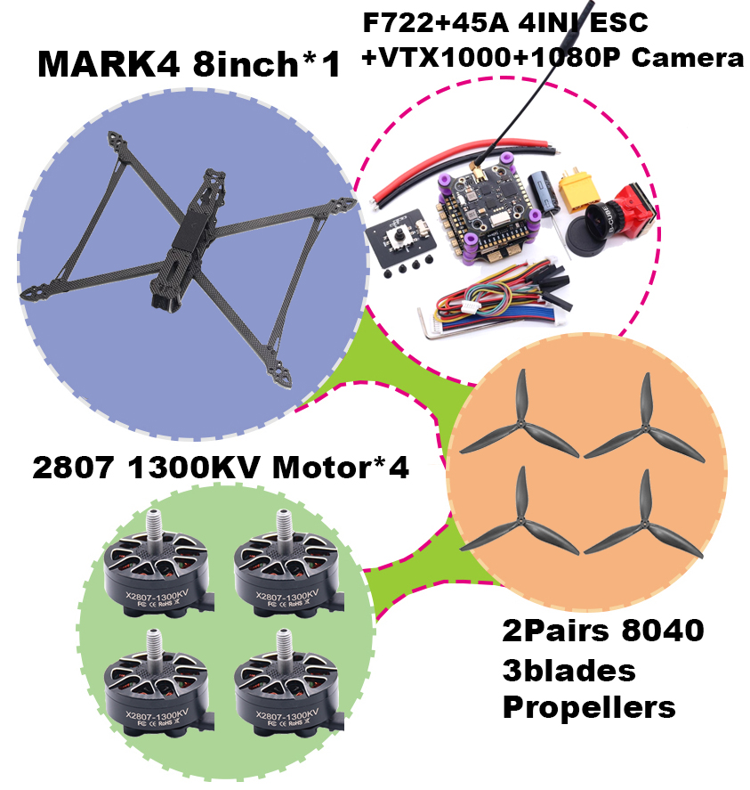 BCUBE MARK4 V2 8/9/10inch F722 - Foxeer Reaper Extreme 2.5W Vtx recensie en prijs